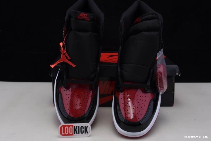 Bmlin shoes 555088-063 OG Jordan 1 Patent High Air Bred 0630